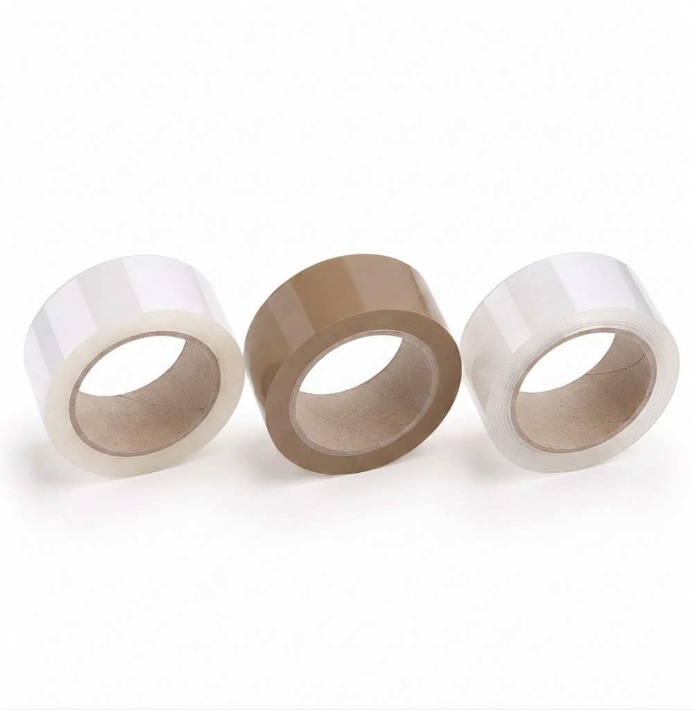 48mm Packaging Tapes — Standard & Low-Noise Acrylic / Solvent Tapes